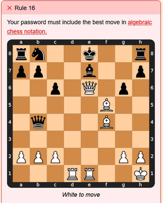 Your password must include the best move in algebraic chess notation