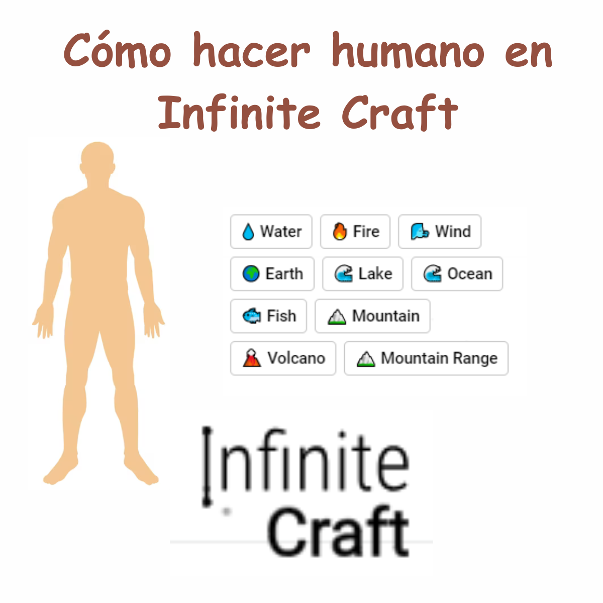 como hacer humano en infinite craft